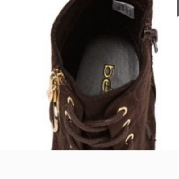 Bebe Wandell Quilt Lace Up Brown Fall Winter Bootie Size 6.5 New In Box Nwt - Picture 8 of 11